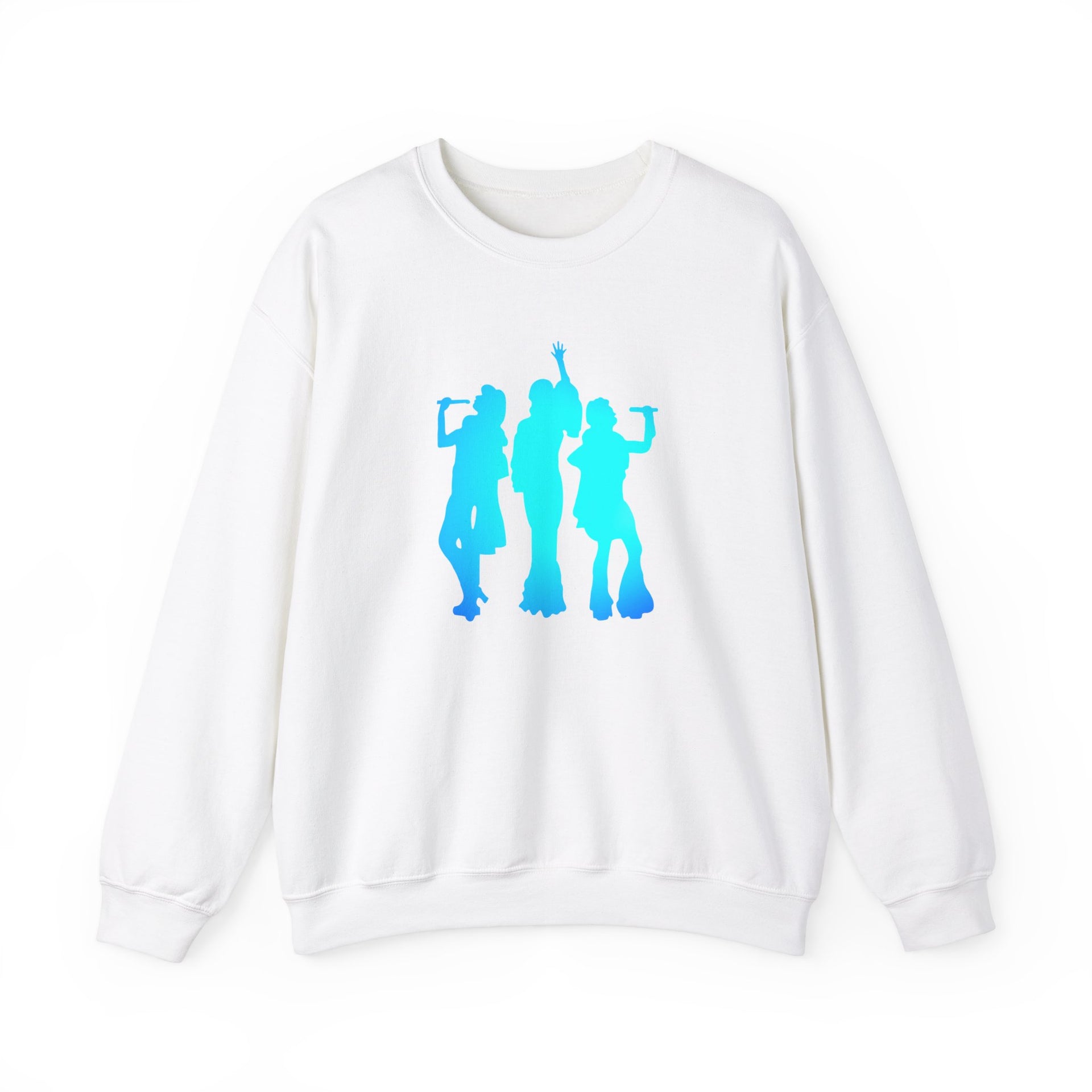 Donna and The Dynamos Neon Blue Unisex Heavy Blend™ Crewneck Sweatshirt