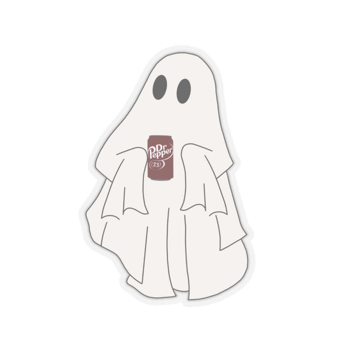 Dr. Pepper Ghost Kiss-Cut Sticker